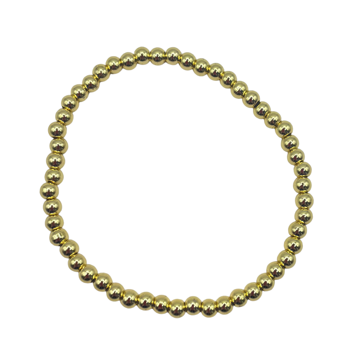 Stretch Bead Bracelet-Gold